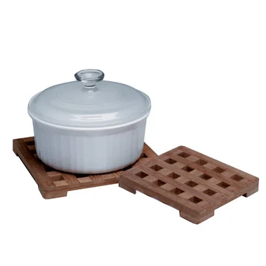 Whitecap 12138095 Teak Large Square Trivet - 8"