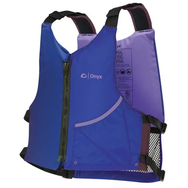 Absolute Outdoor 121900-600-004-24 Onyx Universal Paddle Pfd Life Jacket - Adult - Blue/purple