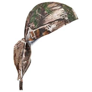Ergodyne 12475 Chill-its 6615 High-performance Bandana Doo Rag With Terry Cloth Sweatband, One Size Fits Most, Realtree Xtra