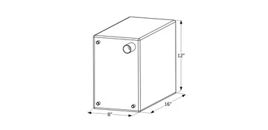 ICON 12508 Fresh Water Tank 6 Gallon 16x12x8