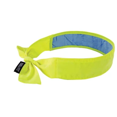 Ergodyne 12566 Chill-its 6700ct Cooling Bandana Pva Tie Headband, One Size Fits Most, Lime
