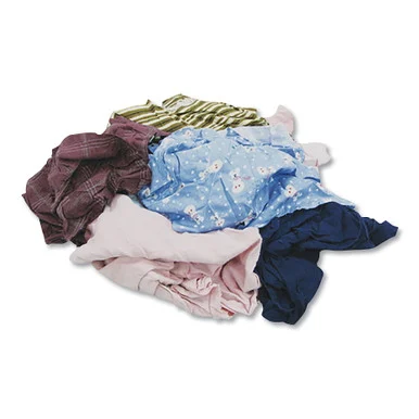 Procter & Gamble 135-25 Colored T-shirt Rags, Cotton, Assorted, 25/box