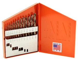 KnKut Performance 13KK35 Knkut 13 Piece Hd Hex Shank M35 Cobalt Jobber Length Drill Bit Set 1/16"-1/4" By 64ths