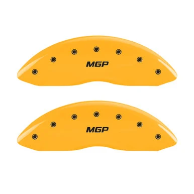 MGP Caliper 14256SMGPBK Caliper Covers - Yellow Powder Coat
