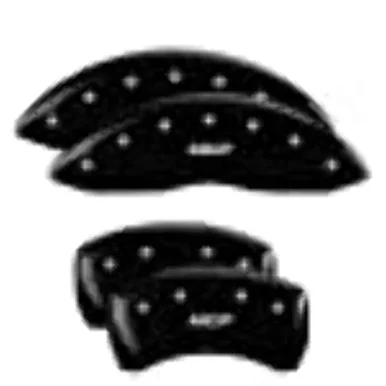MGP Caliper 14257SMGPBK Caliper Covers - Black Powder Coat