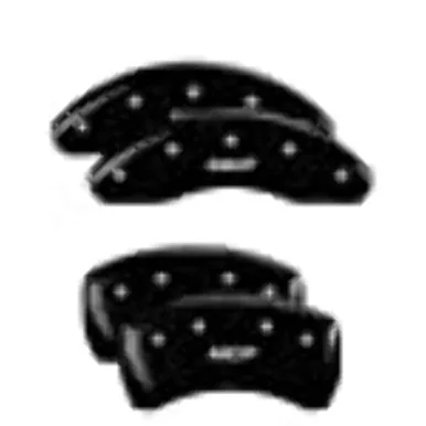 MGP Caliper 14258SMGPBK Caliper Covers - Black Powder Coat