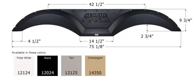 ICON 14350 Axle Fender Skirt