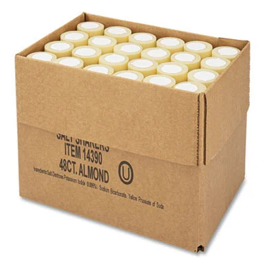 Office Snax 14390 Iodized Salt Shakers, 4 Oz, 48/carton