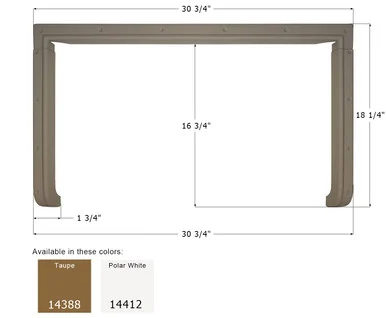 Icon 14412 Step Trim 3 Piece Polar White For Sunnybrook