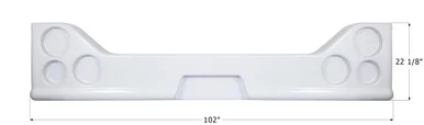 Icon 14512 Unpainted Bumper for Jayco
