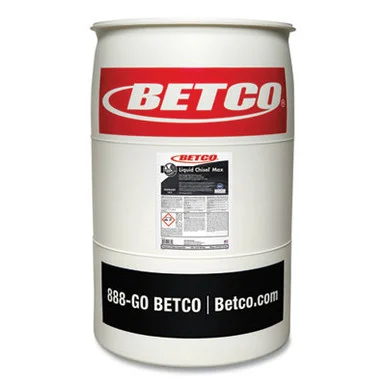 Betco 1455500 Liquid Chisel Max Non-butyl Degreaser, Characteristic Scent, 208 L Drum