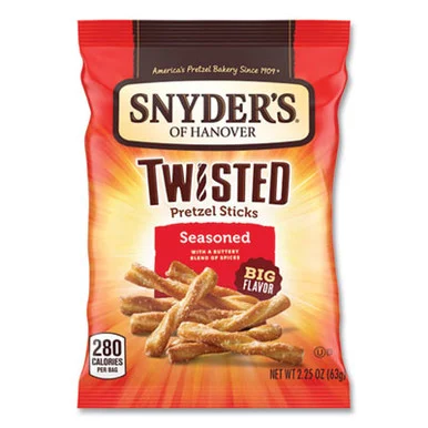 Snyder's of Hanover 14750 Pretzels, Seasoned, 2.25 Oz Bag, 36/carton