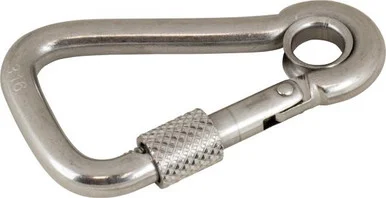 Sea Dog 150128 4-3/4" Stainless Locking Asymmetrical Snap With Eye