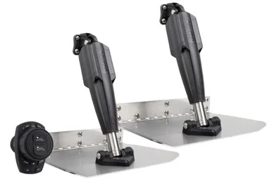 Lenco 15181-106 9inx12in Standard Mount Trim Tab Kit 12v With Pro Control Assist