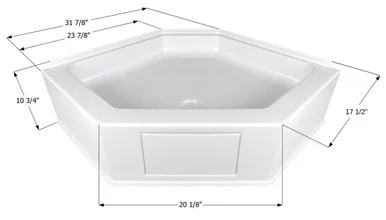 ICON 15232 Shower Pan Kit