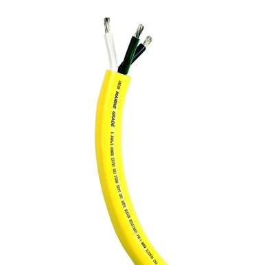 Ancor 153710 Shore Power Cord 10/3 Stow Yellow 100 Ft