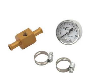 Mr. Gasket 1560 Fuel Block with gauge - Mr Gasket