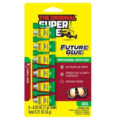 Super Glue 15619 Future Glue Gel Single Use 6 Pack