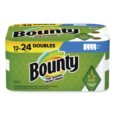 Procter & Gamble 15705 Select-a-size Kitchen Roll Paper Towels, 2-ply, 5.9 X 11, White, 90 Sheets/double Roll, 12 Rolls/carton