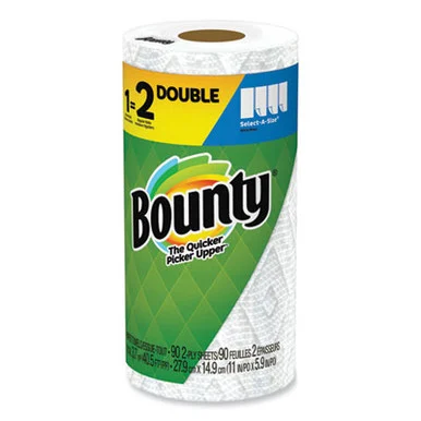 Procter & Gamble 15708 Select-a-size Kitchen Roll Paper Towels, 2-ply, 5.9 X 11, White, 90 Sheets/double Roll, 24 Rolls/carton
