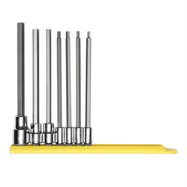 Mayhew 16043 7 Pc Long Sae Hex Insert Socket Bit Set