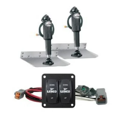 Lenco Marine 16520950 Lenco 12" X 12" Standard Trim Tab Kit W/double Rocker Switch Kit