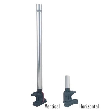 Perko 1670DP2ALU 24" Folding Mount Pole Light - White All Round Light