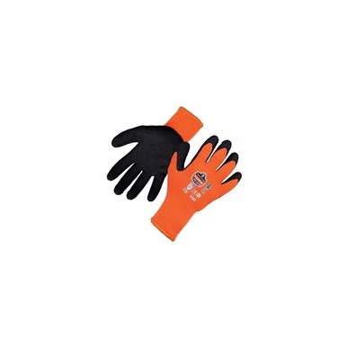 Ergodyne 17624 Proflex 7401 Coated Lightweight Winter Gloves, Orange, Large, Pair