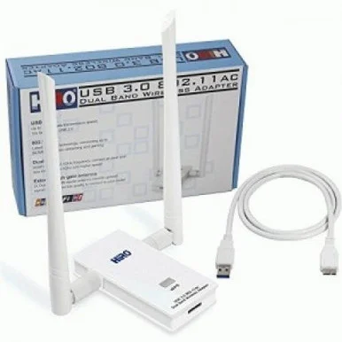 Lumiere H50317 USB 3.0 Dual-Band Wi-Fi Adapter with 2 x 5dBi Antennas