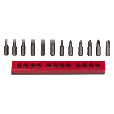 Mayhew 18001 12 Pc Slotted & Phillips Insert Bit Set