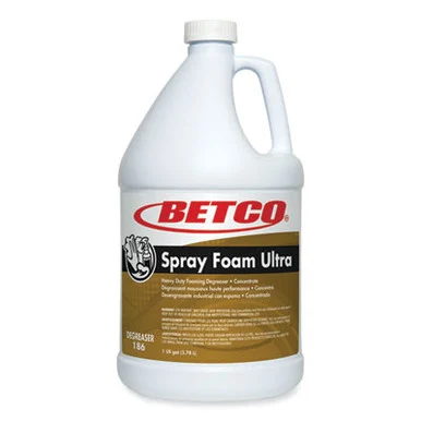 Betco 1860400 Spray Foam Ultra Degreaser, 1 Gal Oz Bottle, 4/carton