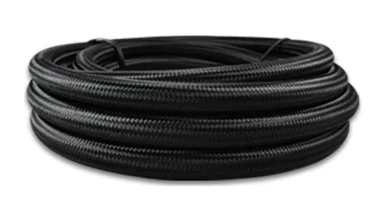 Vibrant Performance 18978 Black Nylon Braided Flex Hose With