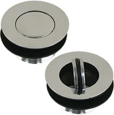Scandvik 19006P Sink Drain W/flip Stopper - Chrome Plated Brass