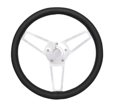 Grant Steering Wheels 19012 Billet Leather Steering Wheel Black