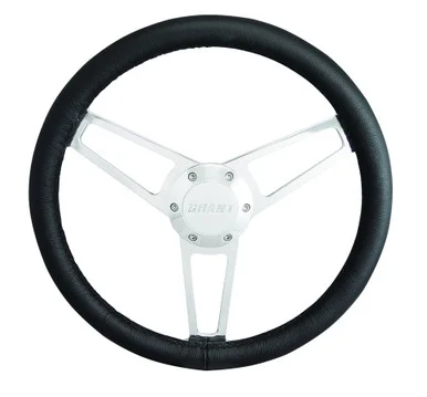 Grant Steering Wheels 19061 Billet Leather Steering Wheel Black