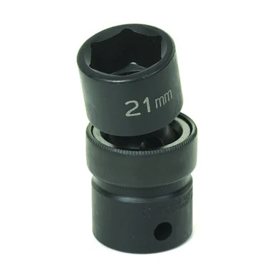 Grey Pneumatic 2010UM 1/2" Drive X 10mm Standard Universal Socket 6 Point - Black