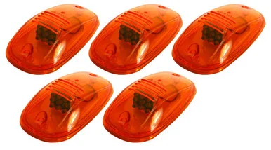 Pacer Performance LED Amber Hi-5 Cab Roof Light Kit, 03-17 Dodge Style 20-247