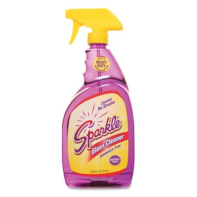 Sparkle 20345CT Glass Cleaner, 33.8 Oz Spray Bottle, 12/carton