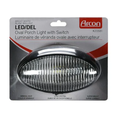 Arcon 20681 Clear Porch Light - arcon electrical