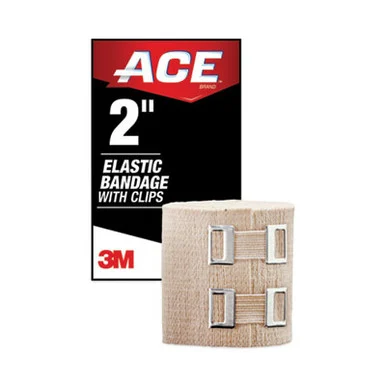 3m 207310 Elastic Bandage With E-z Clips, 2 X 50