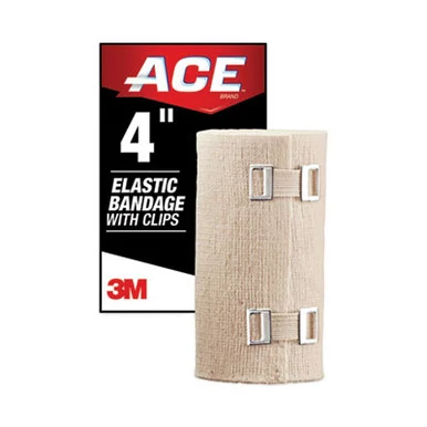 3m 207313 Elastic Bandage With E-z Clips, 4 X 64