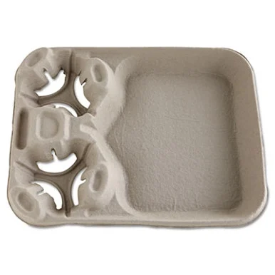 Huhtamaki 20990CT Strongholder Molded Fiber Cup/food Trays, 8-44oz, 2-cup Capacity, 100/carton