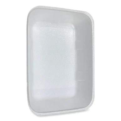 General Supply 20KWH Meat Trays, #20k, 12 X 8.7 X 2.45, White, 125/carton