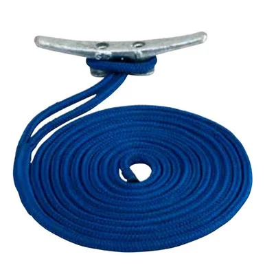 Sea Dog 302110010BL1 3/8 x 10 Ft Blue Double Braided Dock Line - Seadog