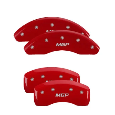 MGP Caliper 21198SMGPRD Caliper Covers - Red Powder Coat