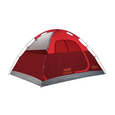 Coleman 2207389 4-person Flatwoods Ii Lightweight Dome Camping Tent - Red