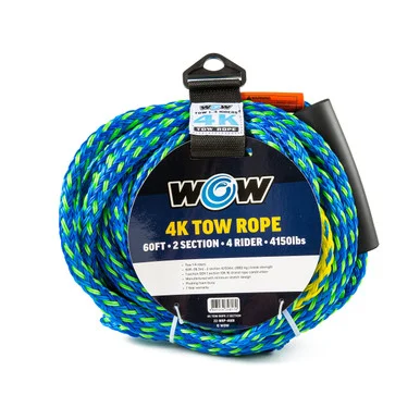 Wow Sports 22WRP4608 Wow 4k Tow Rope 60ft 2 Sections 10f