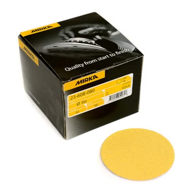 Mirka Abrasives 23-608-800 Sandpaper 3in Grip Disc P800 50/bx
