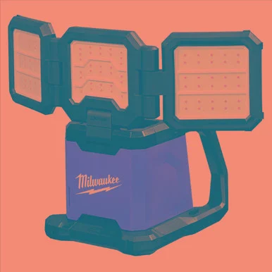 Milwaukee Electric Tools 2368-20 Milwaukee Tool M18 18-volt Lithium-ion Cordless 4500 Lumens Rover Dual Power Triple-panel Flood & Area Light