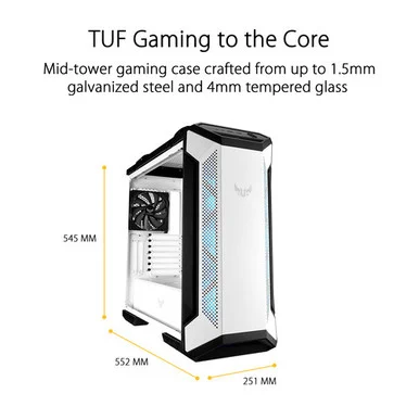 TUF Gaming GT501 White Edition (GT501/WT/HANDLE) GT501/WT/HANDLE - Asus